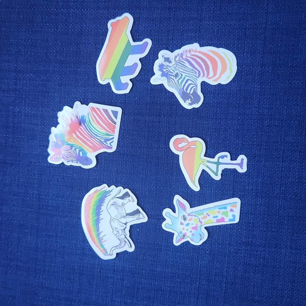 Animals LGBT Gay Pride Stickers